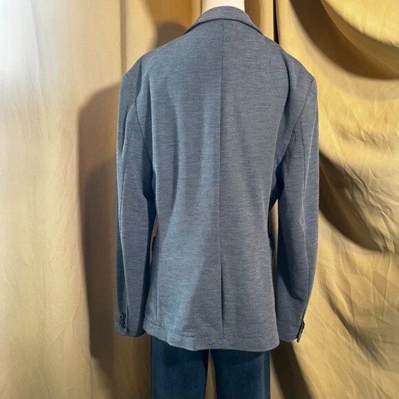 Zara Man  Blue & White  Design  Double Breasted  Blazer Size  44 USA / 54 EUR - Picture 5 of 9